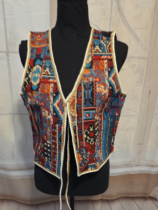 Kohl's Jackets & Blazers - Bohemian Embroidered Tassel Vest in Multi-Color
